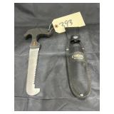 Camillus Titanium Mini Saw in Sheath