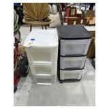 2 - Plastic Storage Drawer Units