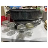 Granite Roaster w/Canning Jars & Pod Storage