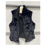Black Fuzzy Vest - sz unk