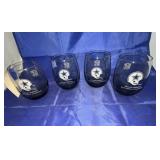 4 Pcs - Dallas Cowboys NFL Wine Glasses