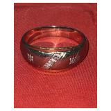 2-Toned Wedding Band 14K 8.1 Gram