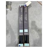 2 - Allen & Roth Drapery Rods 36x72 Black NIB