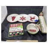 4 Pcs - Christmas Cracker Dish - Serving Dishes