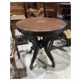 Round Painted Side Table 25"Dia x 28"H