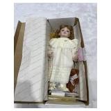 Hamilton Collection Porcelain Doll Amelia in Box