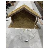 Lighted Nativity Barn 24"L x 15"H