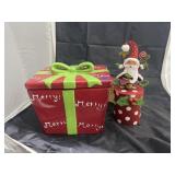 2 Pcs - Real Home Cookie Jar & Christmas Box