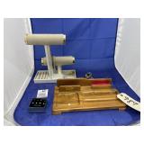 Bracelet Display & Walnut Desk Organizer