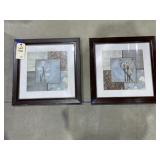 2 Pcs - Framed Wall Dï¿½cor