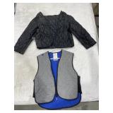 2 Pcs - Quilted Jacket Lining & Quilted Vest Sz M