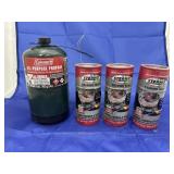 3 Pcs - Sterno & Propane Bottle