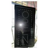 Lighted "Open" Sign 12"x24"