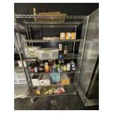 Rolling Wire Shelving Unit w/6 Shelves