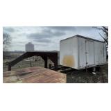 Gooseneck Trailer w/Enclosed Box - 14ft x 8ft