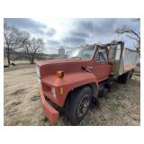 1984 Ford F700 Flatbed Diesel Truck