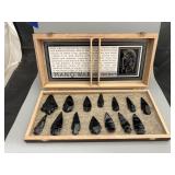 14 Obsidian Arrowheads