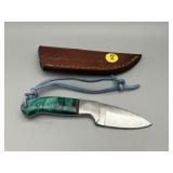 Fixed Blade Knife in Leather Sheath