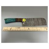 Demascus Fixed Blade Cleaver