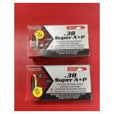 2 pc - 38 Suoer Auto Plus P Ammo - Box Plus 12