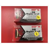 2pc - 38 Super Auto Plus P Ammo