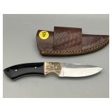 Fixed Blade Knife w/Leather Sheath