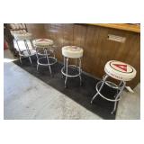 4 - Swivel Advertising Bar Stools