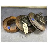 3 Pcs - Assorted Brake Rotors/Wheel Hubs