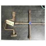 Vintage Hand Drill - 4-Way Tire Iron