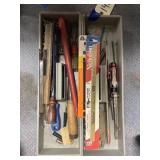 2 - Toolbox Trays w/Screwdrivers - Saw Blades