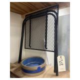 Dog Bowl & Metal Folding Tray Table
