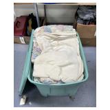 Pillow & Quilt in Plastic Bin w/Lid