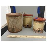 3 Pcs - Vintage Canisters