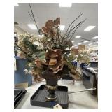 Square Griddle Pan & Faux Flowers