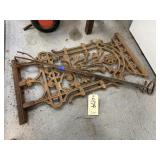Cast Iron Decorative Panel & Cast Iron Yard Tool