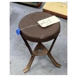 Small 3-Legged Metal Stool