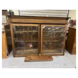 Glass Front Book Shelf 74"L x 13"W x 54"H