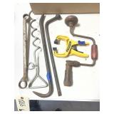 Vintage Hand Crank - Crow Bar - Clamps & More