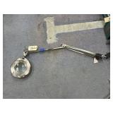 Telescoping Elec Magnifying Desk Lamp