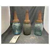 Vintage Ball Jars w/Oil Spouts
