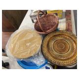 Basket - Dinner Plate Chargers - Plastic Platter