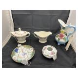 5 Pcs - Sugar/Creamer - Hair Receiver - Saucer