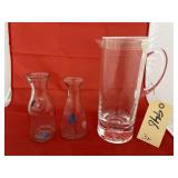 3 Pcs - Plastic Pitcher & Milk Bottles