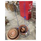 Assorted Plastic & Terra Cotta Flower Pots