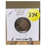 1901 Indian Head Cent - Full Liberty