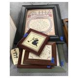 5 Pcs - Assorted Framed Wall Art