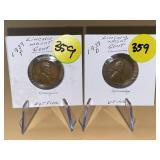 1939 P&D Lincoln Wheat Cents Very Fine