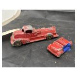 2 Pcs - Vintage Metal Toy Trucks