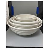 7 Pc Nesting Stoneware Bowls Italy