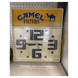 Battery Op Camel Filters Wall Clock